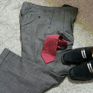 Lauren Ralph Lauren men pants classic cuff gray 36W 30 L